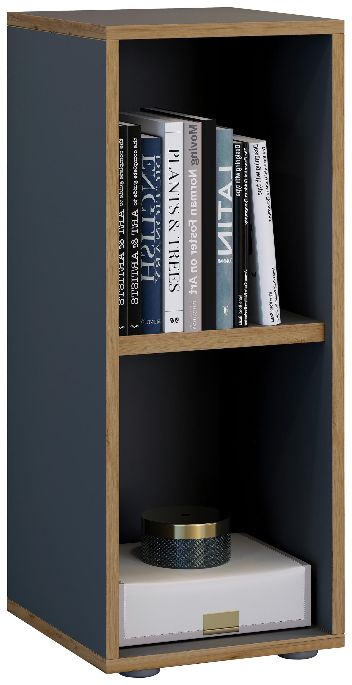 AKTENREGAL 30/74/33 cm  - Honigeiche/Anthrazit, Design, Holzwerkstoff/Kunststoff (30/74/33cm) - MID.YOU