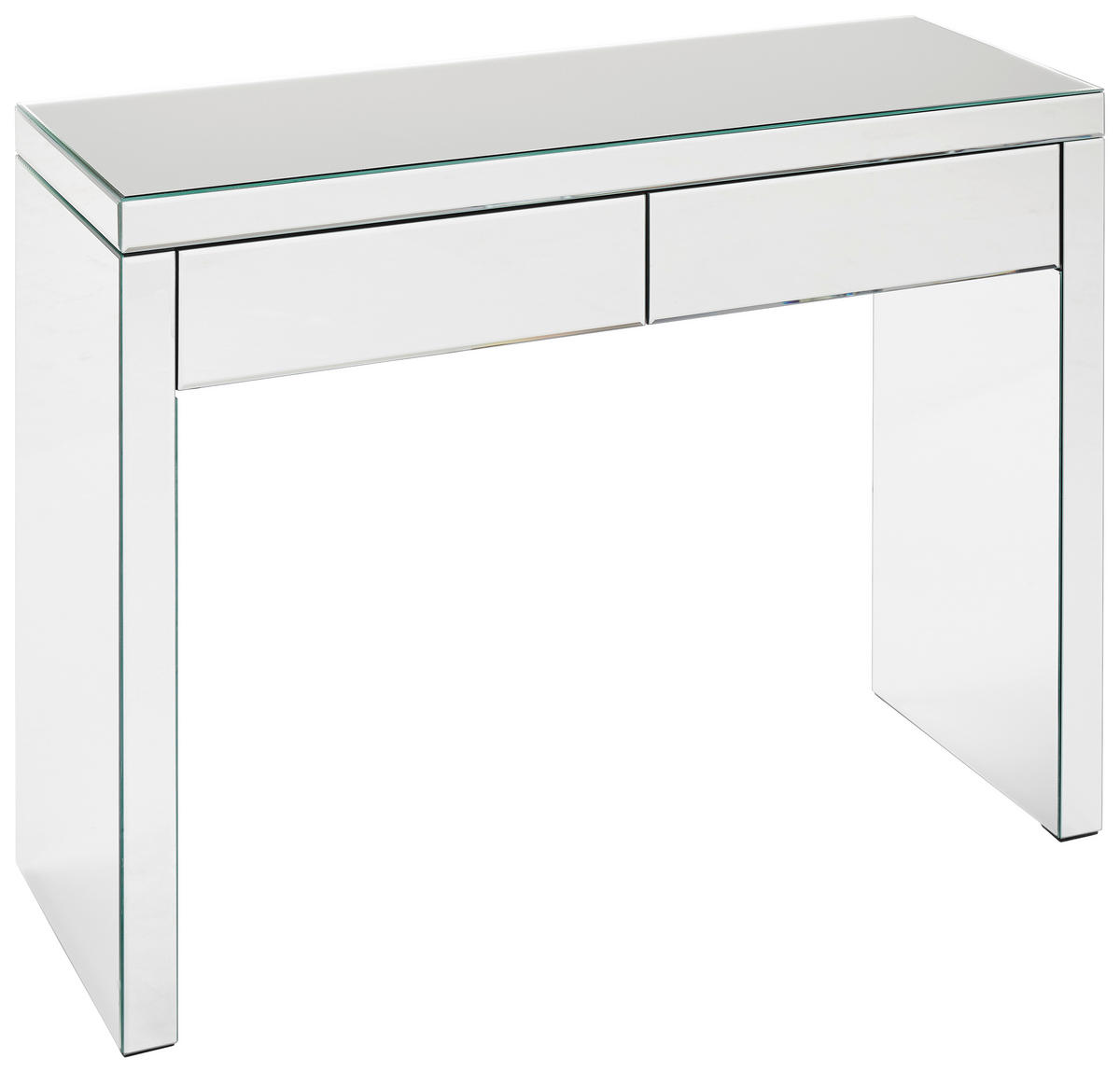 KONSOLENTISCH Klar  - Klar, Design, Glas/Holzwerkstoff (100.5/35/76cm) - MID.YOU