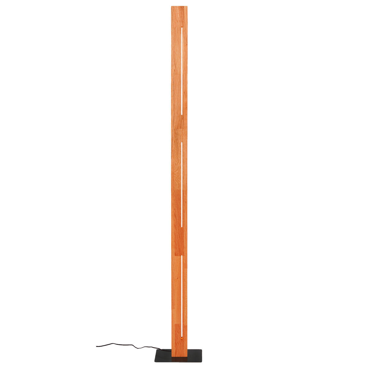 LED-STEHLEUCHTE 21/150/21 cm    - Schwarz, Design, Holz/Metall (21/150/21cm)
