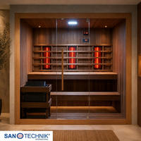 SAUNA für 4-5 Personen Kotka  - Naturfarben, KONVENTIONELL, Holz (200/150/190cm) - Sanotechnik
