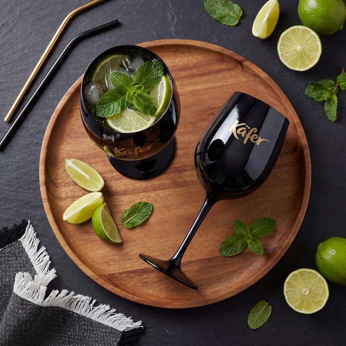 Pahar Pentru Cocktail 600 ml  - negru, Konventionell, sticlă (600ml)