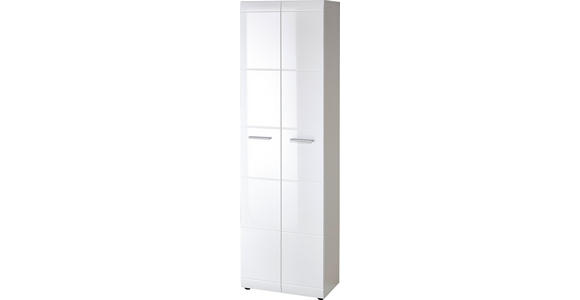 GARDEROBENSCHRANK 59/196,8/36,6 cm - Silberfarben/Schwarz, Design, Holzwerkstoff/Kunststoff (59/196,8/36,6cm) - Carryhome