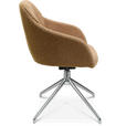 ARMLEHNSTUHL  in Aluminium Flachgewebe  - Alufarben/Orange, Design, Textil/Metall (58/81,5-84,5/60cm) - Johann Jakob