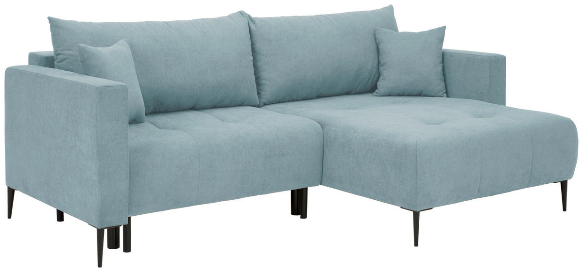 Freisteller von Carryhome ECKSOFA Mintgrün Velours.