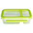 CLIPBOX 0,8 l - Transparent/Grün, KONVENTIONELL, Kunststoff (0,8l) - EMSA
