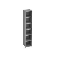 REGAL  40/215,6/40 cm Grau  - Schwarz/Grau, KONVENTIONELL, Holzwerkstoff/Kunststoff (40/215,6/40cm) - Venda
