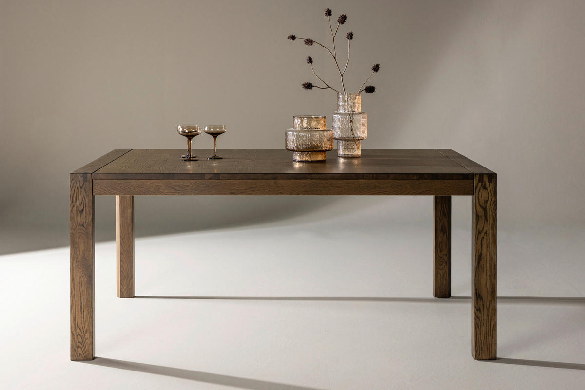 ESSTISCH Eiche teilmassiv rechteckig Eichefarben  - Eichefarben, Design, Holz (170/95/75cm) - Livetastic