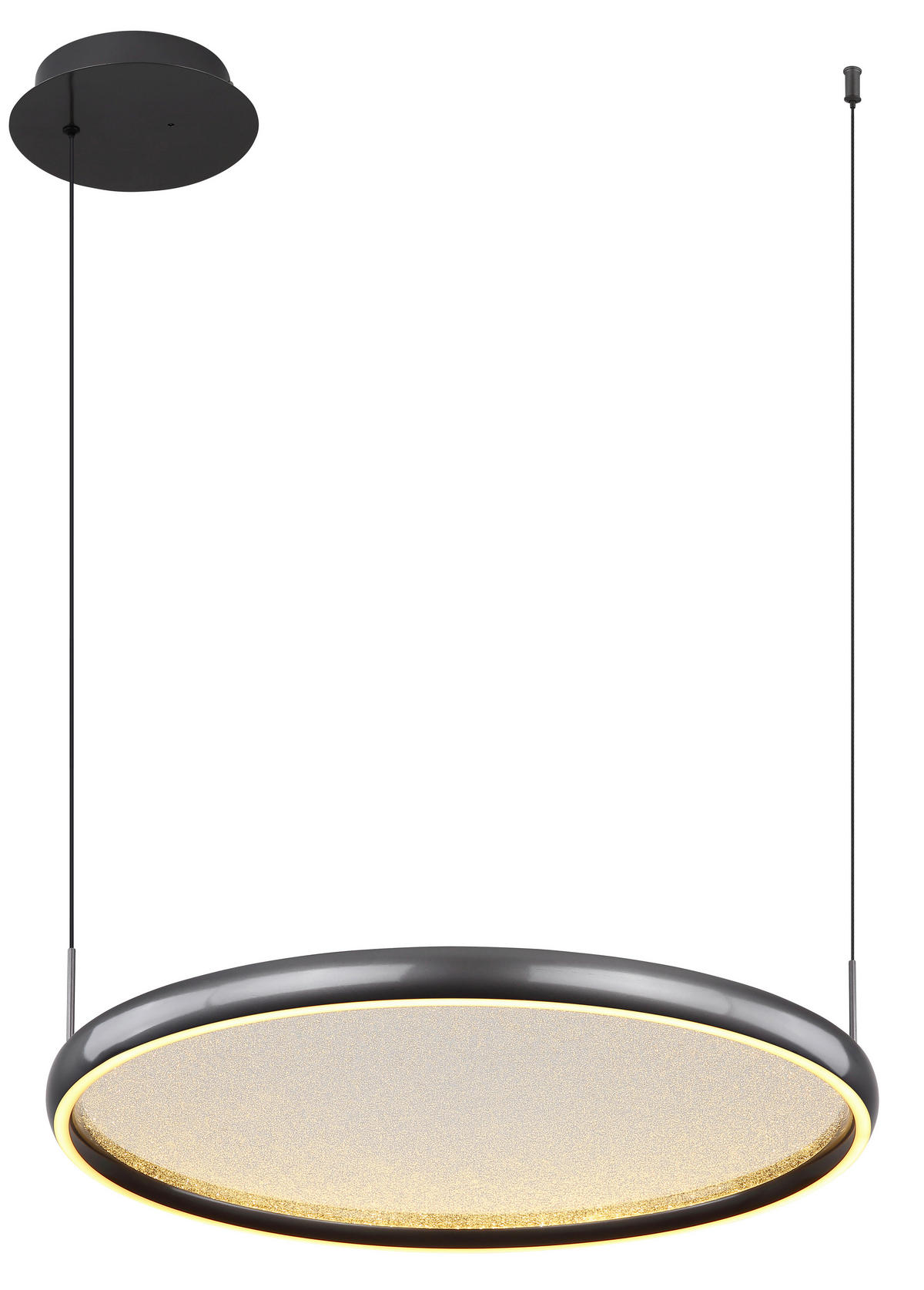 LED FÜGGŐLÁMPA 63/60/150 cm  - fekete/fehér, Design, műanyag/fém (63/60/150cm) - Globo