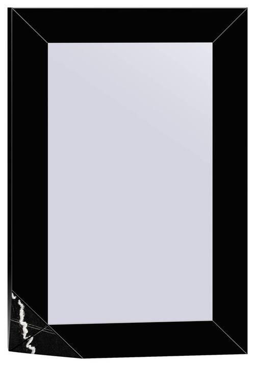 OGLINDĂ DE PERETE 80/120/4,5 cm    - negru, Trend, sticlă/material pe bază de lemn (80/120/4,5cm) - Ambia Home