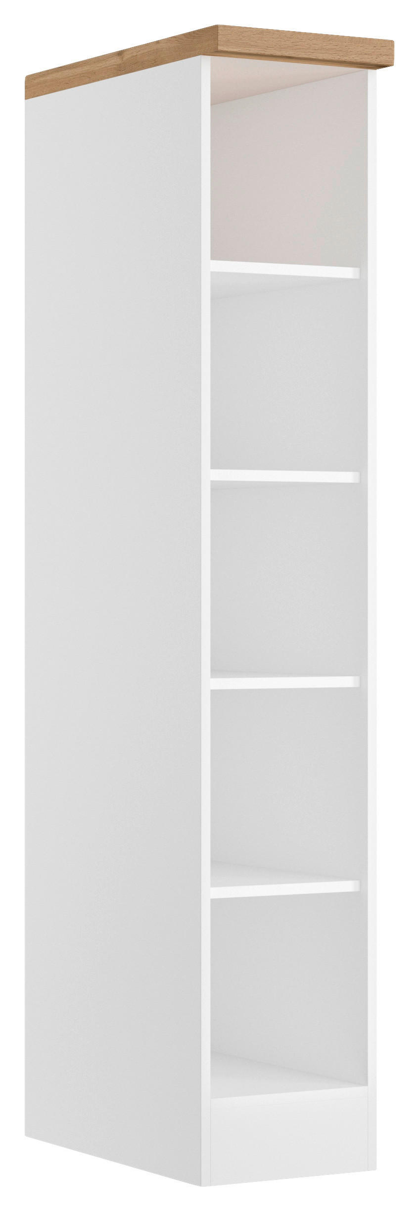 HYLLA i 30/166/60 cm vit, ek Wotan  - vit/ek Wotan, Lifestyle, trämaterial (30/166/60cm) - Held