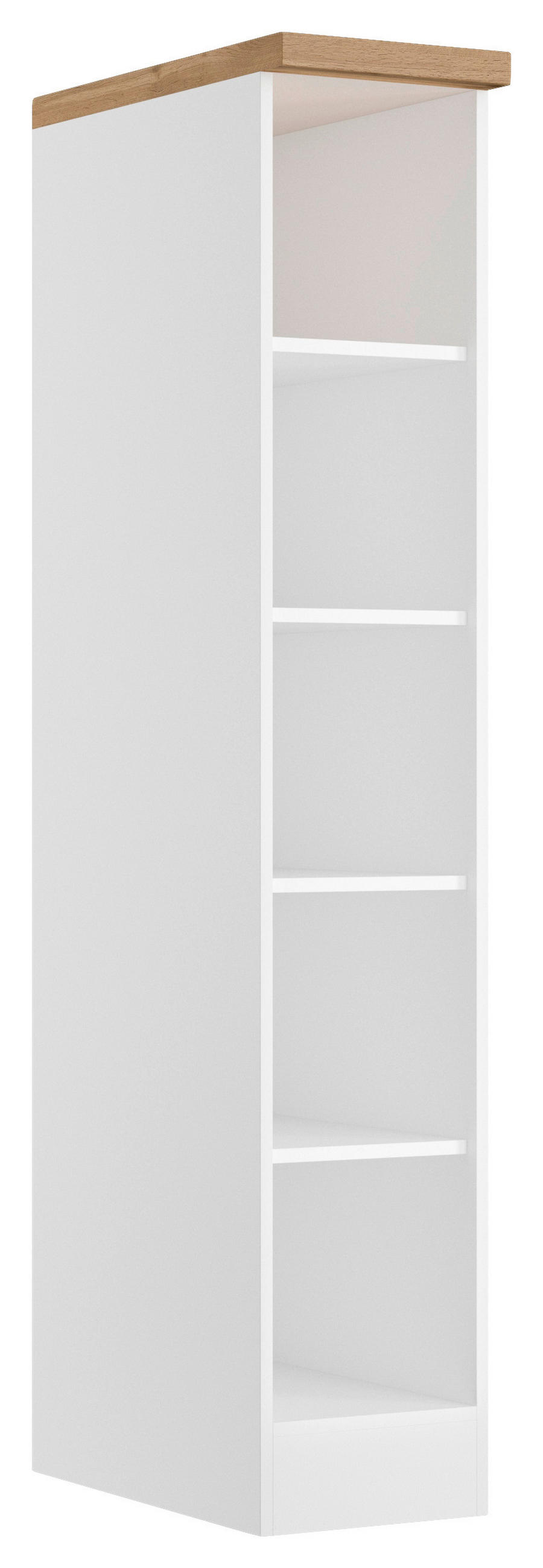 HYLLA i 30/166/60 cm vit, ek Wotan  - vit/ek Wotan, Lifestyle, trämaterial (30/166/60cm) - Held