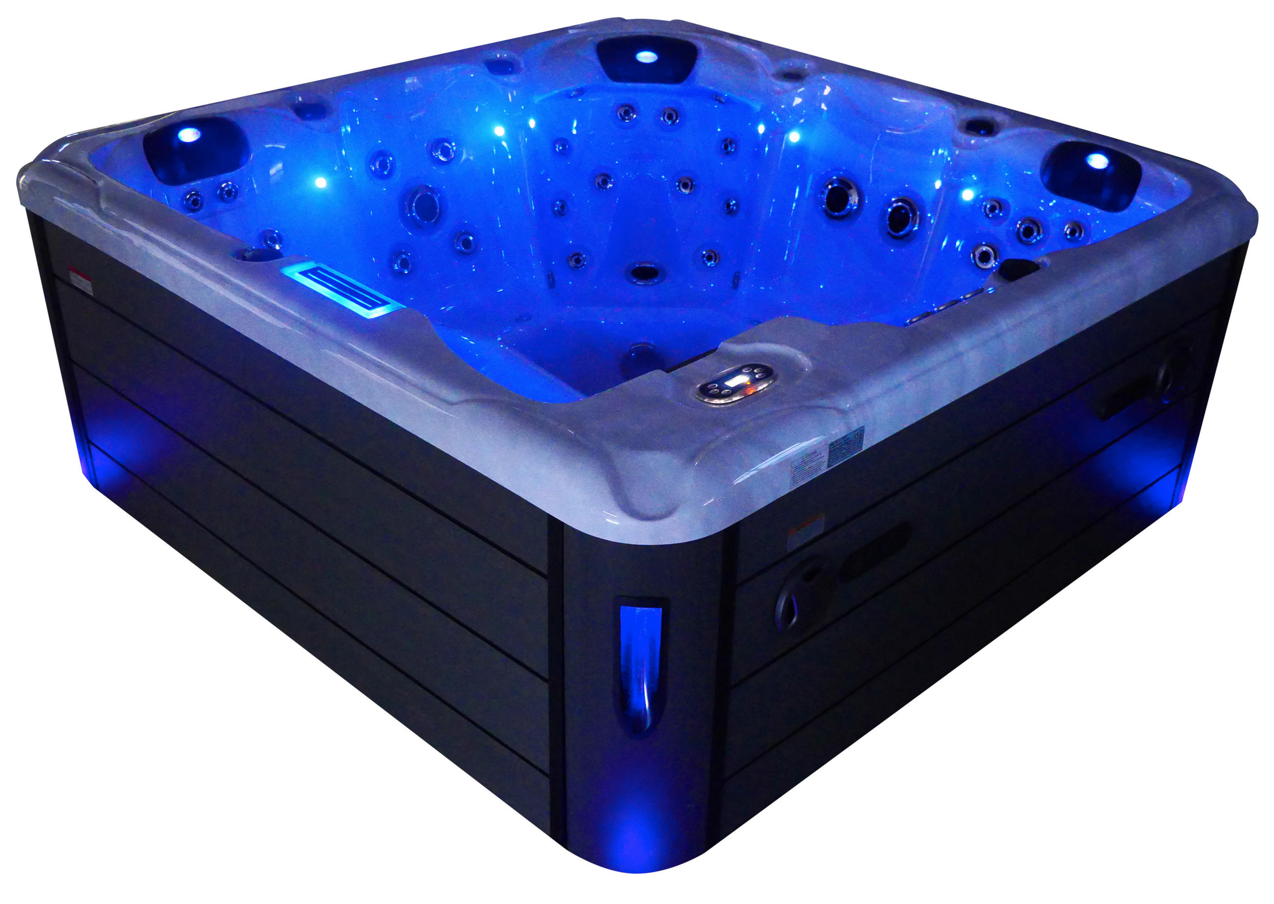 WHIRLPOOL Lucca  - Grauweiß, KONVENTIONELL, Kunststoff (220/220/95cm) - Sanotechnik