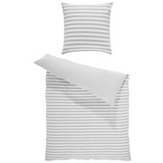 BETTWÄSCHE Jersey Silberfarben 135/200 cm - Silberfarben, KONVENTIONELL, Textil (135/200cm) - Bio:Vio