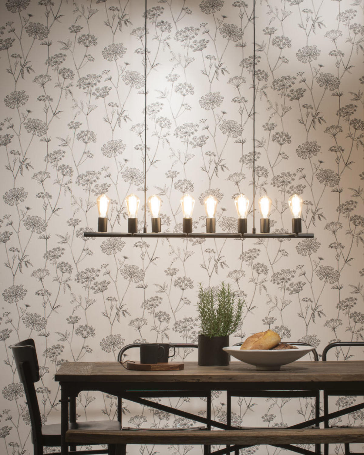 HÄNGELEUCHTE 105/28/28-175 cm  - Schwarz, Design, Metall (105/28/28-175cm) - It's about Romi