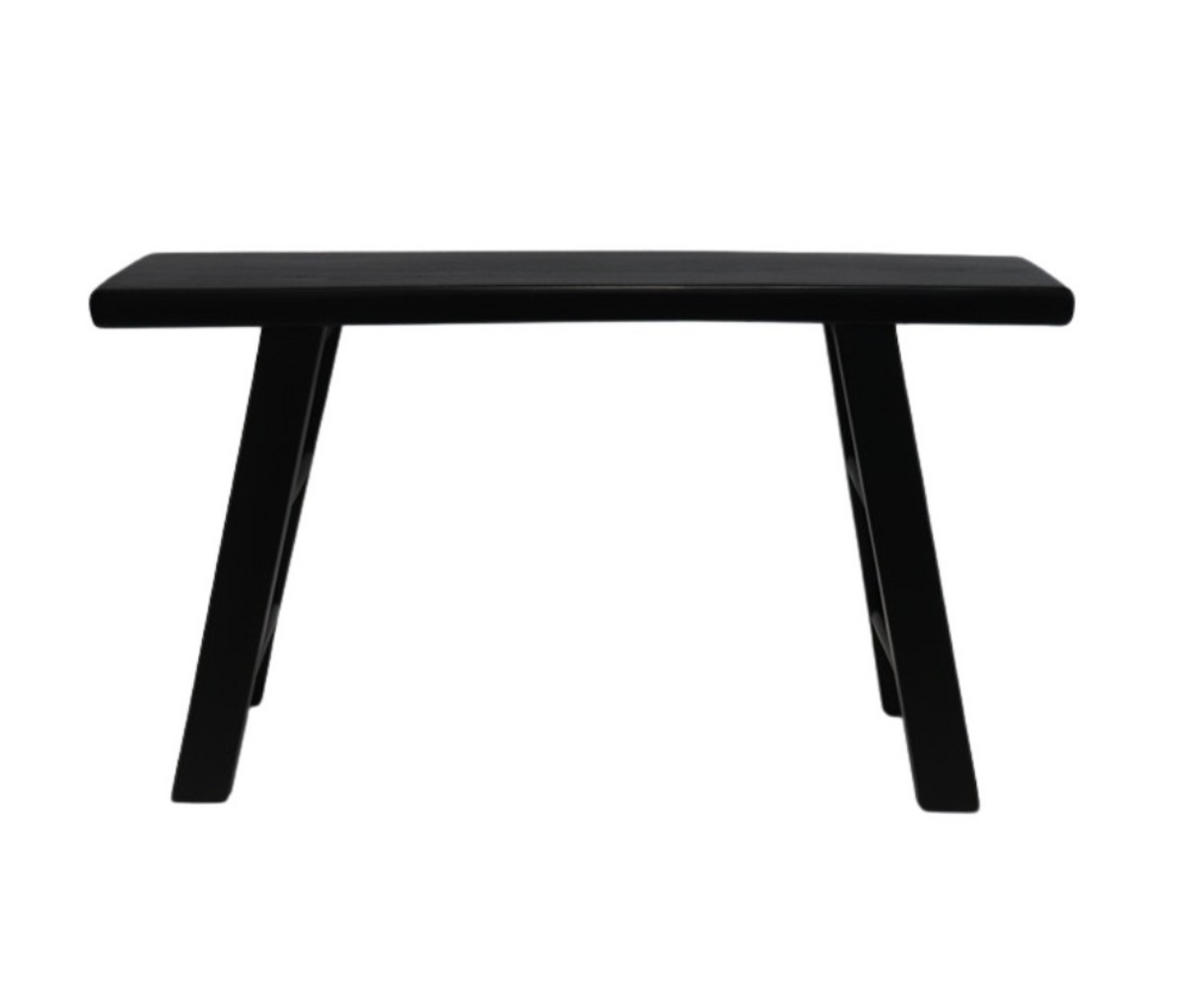 TABURETOVÁ LAVICE, dřevo, 90/50/25 cm - černá, Design, dřevo (90/50/25cm) - Livetastic