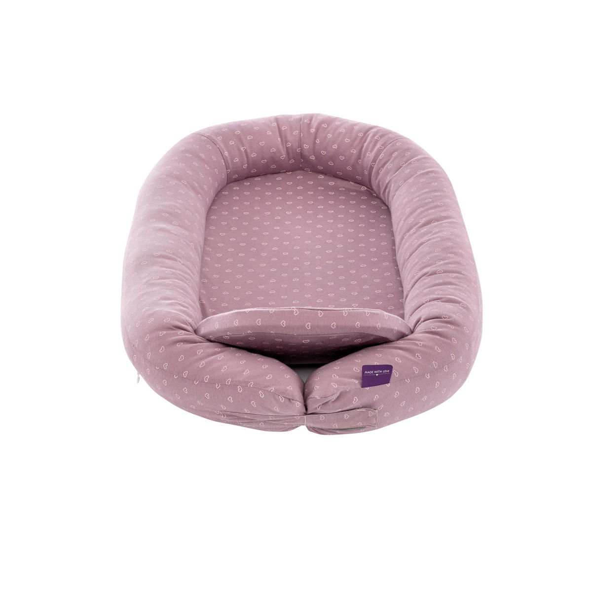 KUSCHELNEST Home Comfort  76/52/8 cm   - Violett/Altrosa, Basics, Textil (76/52/8cm) - Träumeland