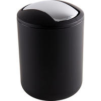 KOŠ NA KOSMETICKÉ POTŘEBY, 2 l - černá, Basics, plast (14/21cm)