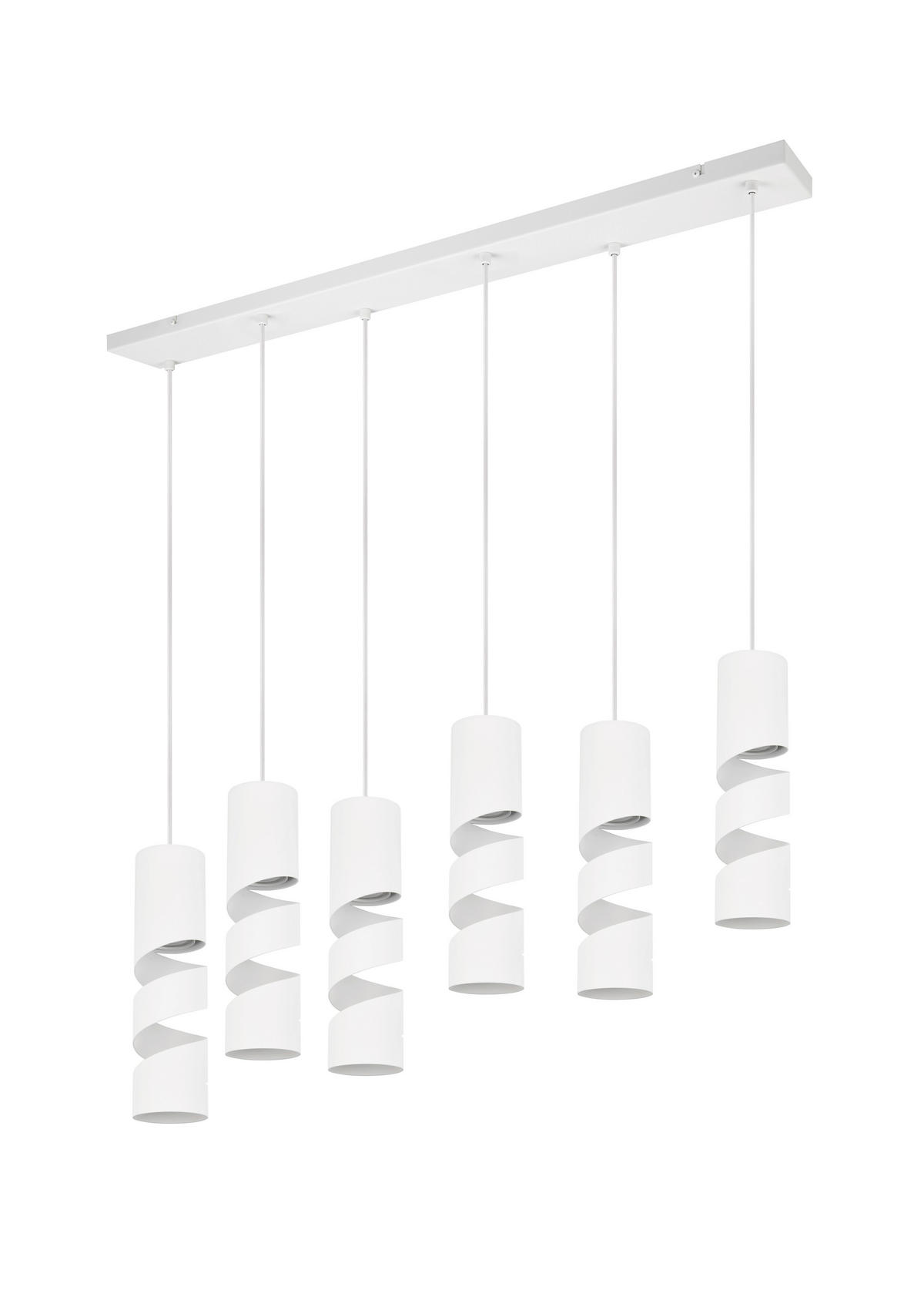 PENDELLEUCHTE 100/14/150 cm   - Weiß, KONVENTIONELL, Metall (100/14/150cm) - Trio Leuchten