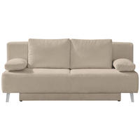 SCHLAFSOFA Cord Hellbraun  - Hellbraun, Modern, Textil/Metall (193/85/88cm) - Novel