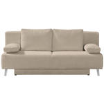 SCHLAFSOFA Spicy in Cord Hellbraun  - Hellbraun, MODERN, Textil/Metall (193/85/88cm) - Novel