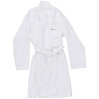 BADEMANTEL  - Hellgrau/Weiß, Basics, Textil (XLnull) - Bio:Vio