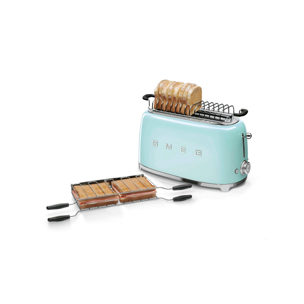 TOASTER  - Hellgrün/Mintgrün, Basics, Metall (41/21,5/20,8cm) - SMEG