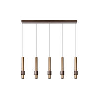 LED-HÄNGELEUCHTE 103/8/169 cm  - Cappuccino, Design, Metall (103/8/169cm) - Lucide