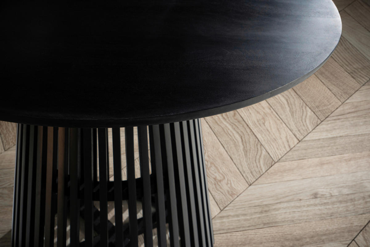 ESSTISCH in Holz 120/120/77 cm  - Schwarz, Design, Holz (120/120/77cm) - MID.YOU