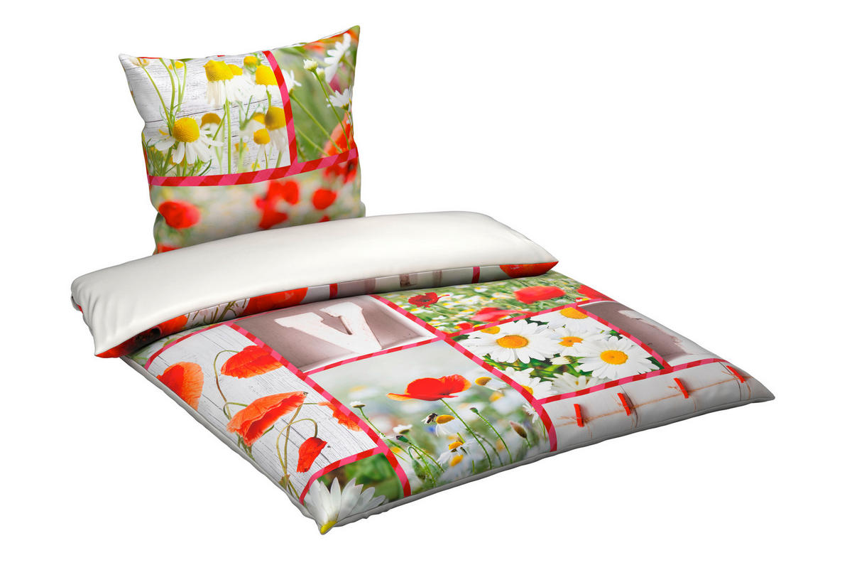 WENDEBETTWÄSCHE Satin 135/200 cm  - Multicolor, Textil (135/200cm) - Novel