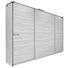 SCHWEBETÜRENSCHRANK 3-türig Weiß - Alufarben/Weiß, Design, Holzwerkstoff/Metall (360/223/69cm) - Carryhome