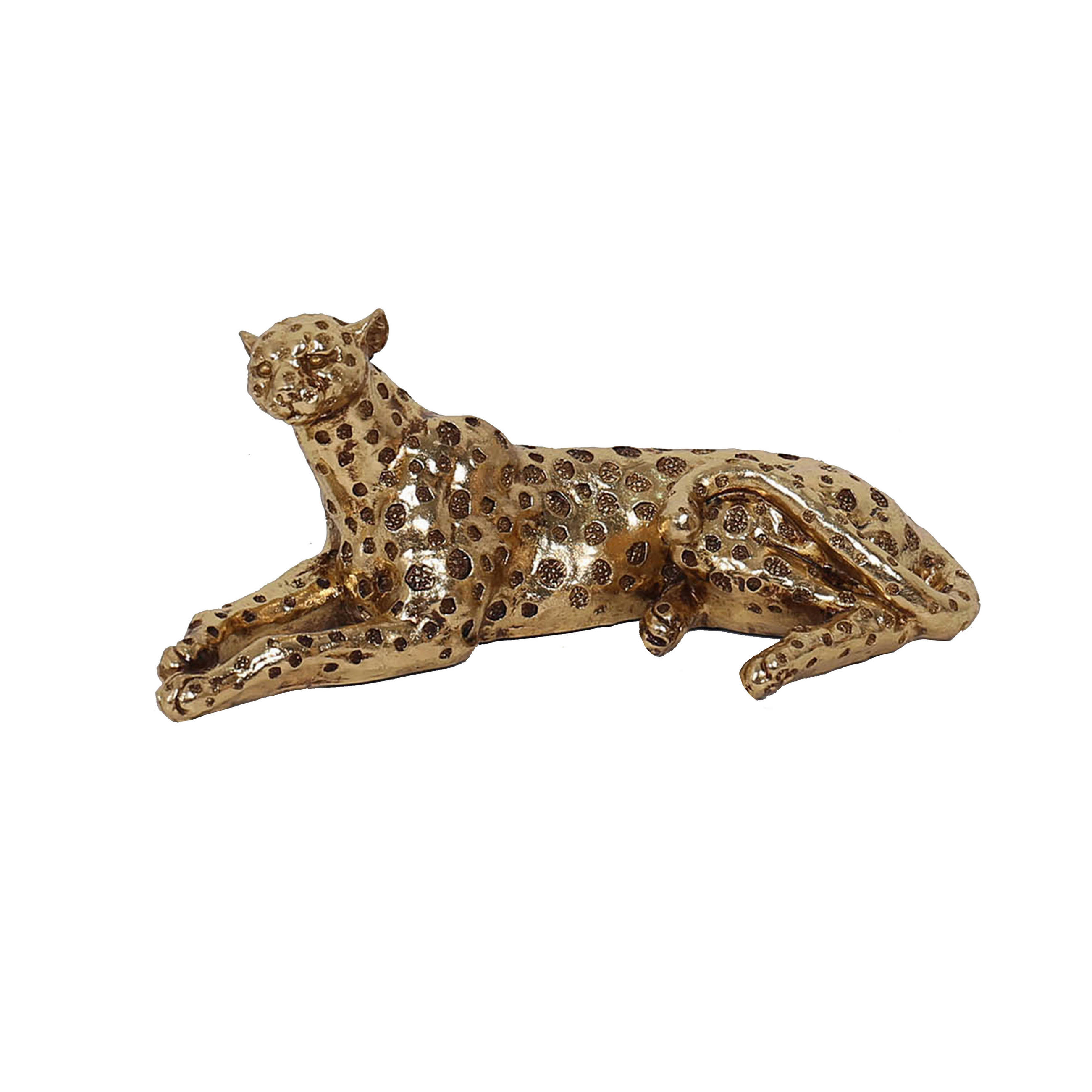 Ambia Home Dekoleopard Gold 12x10.4x25.5 cm