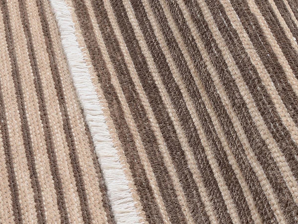 FLACHWEBETEPPICH 65/130 cm Braun, Beige  - Beige/Braun, Design, Textil (65/130cm) - Novel