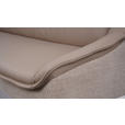 ECKBANK 237/178 cm Struktur Echtleder Schwarz, Taupe   - Taupe/Schwarz, Design, Leder/Textil (237/178cm) - Novel