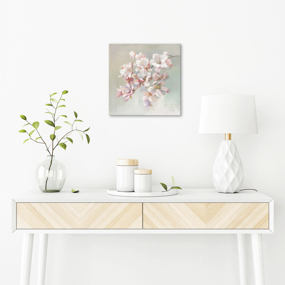 LEINWANDBILD Blumen 30/30 cm  - Multicolor, Natur, Holz/Papier (30/30cm) - Euroart