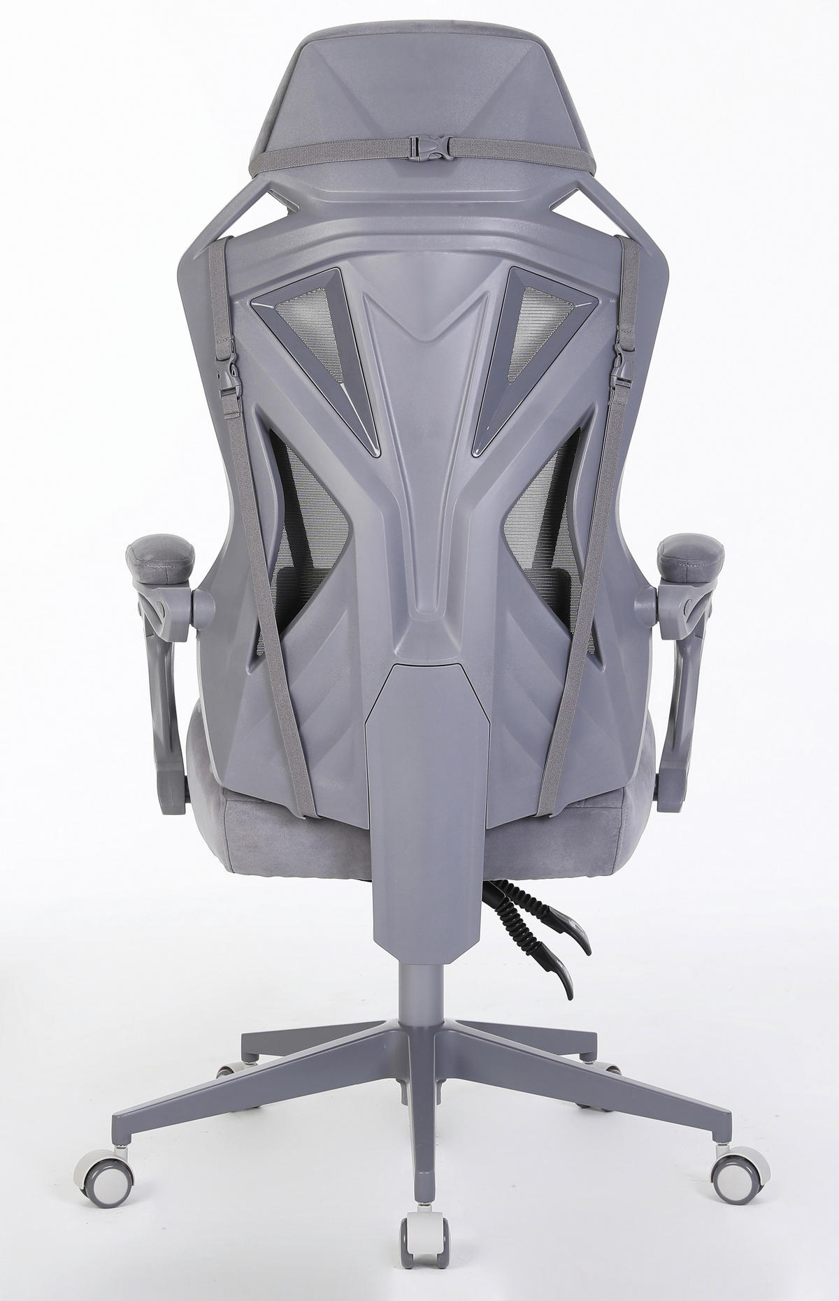 GAMINGSTUHL Dunkelgrau Textil, Metall, Kunststoff   - Dunkelgrau, MODERN, Kunststoff/Textil (64/117-129/63cm) - MID.YOU
