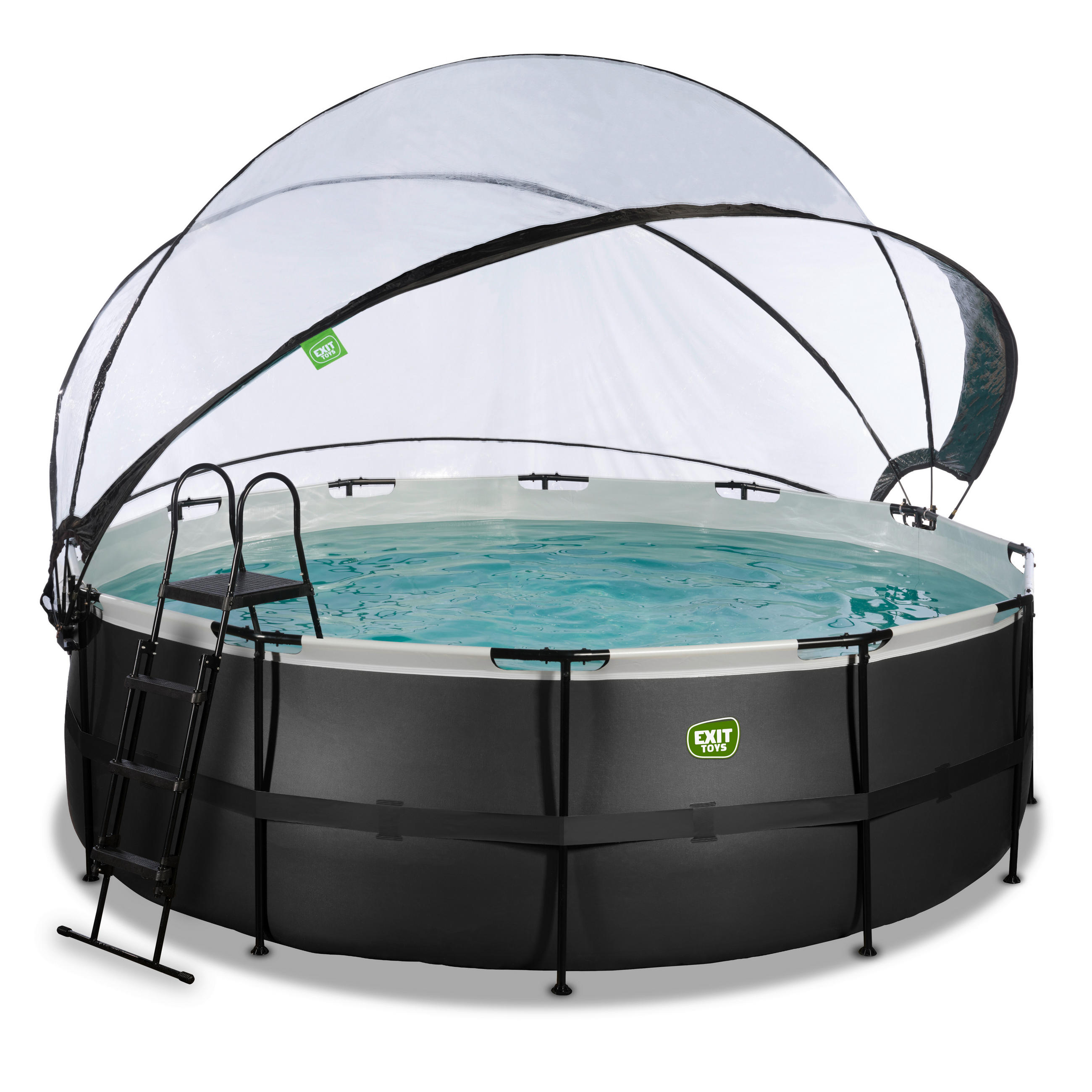 POOL SET 427/122 cm  - svart, Klassisk, plast (427/122cm) - EXIT Toys