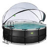 POOL SET 427/122 cm  - svart, Klassisk, plast (427/122cm) - EXIT Toys