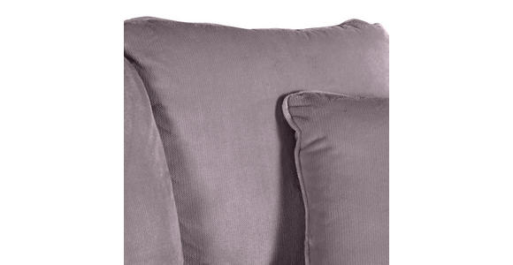 BIGSOFA Plüsch Grau  - Kieferfarben/Grau, Trend, Holz/Textil (273/85/110cm) - Ambia Home