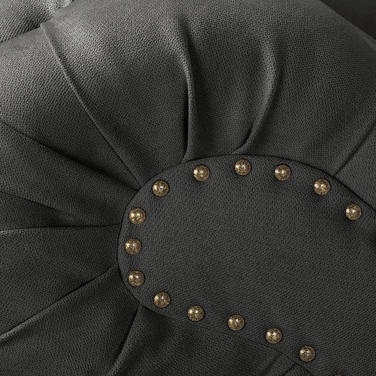 RÉCAMIERE Pako in Mikrofaser Dunkelgrau  - Dunkelgrau/Braun, Design, Holz/Textil (185/93/75cm) - Livetastic