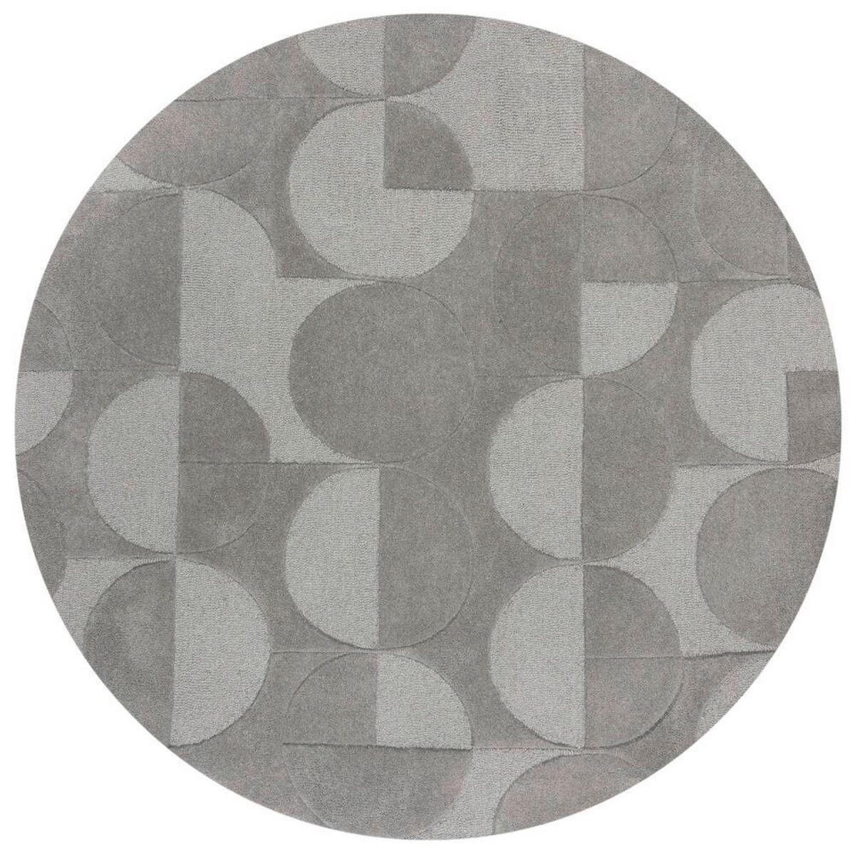 WOLLTEPPICH 160/160 cm Moderno Grau  - Grau, Basics, Textil (160/160cm) - Xora