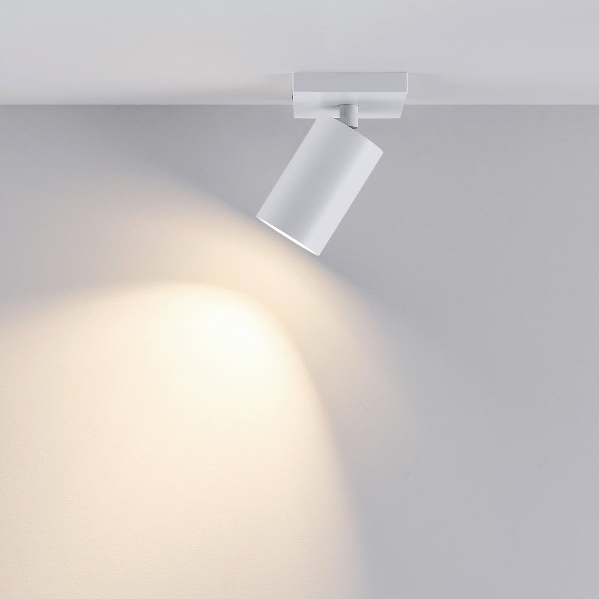 DECKENSTRAHLER - Weiss, Design, Metall (6/6/12,5cm)