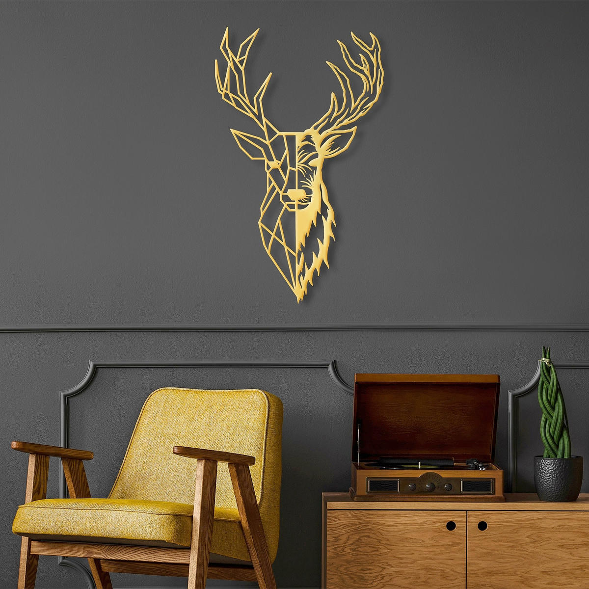 METALLBILD Goldfarben 42/70 cm  - Goldfarben, Basics, Metall (42/70cm) - X-Mas