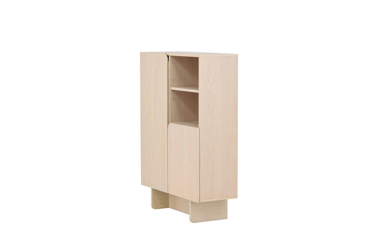AKTENSCHRANK Pappel Weiß  - Weiß, MODERN, Holz (80/110/30cm) - Livetastic