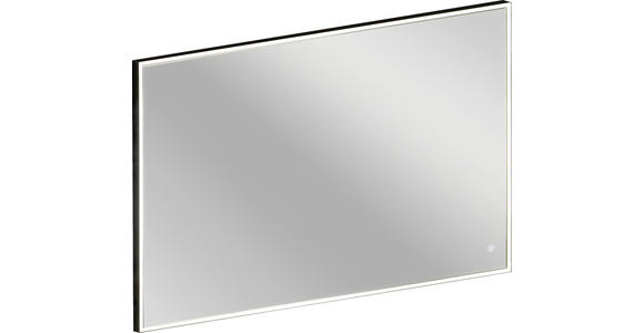 BADEZIMMERSPIEGEL 100/68/3,5 cm  - Schwarz, MODERN, Glas/Kunststoff (100/68/3,5cm) - Voleo