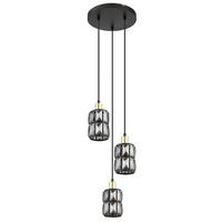 LAMPĂ SUSPENDATĂ 25/120 cm  - negru, Design, sticlă/metal (25/120cm) - Globo