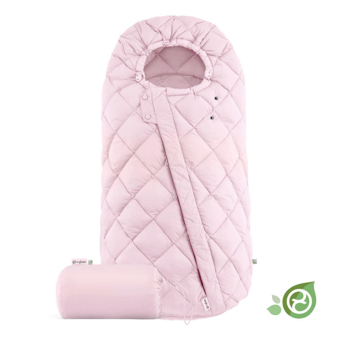 FUßSACK Snogga 2  - Hellrosa, Basics, Textil (90/50/20cm) - cybex GOLD