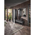 GARDEROBE 4-teilig  in 201/196/41 cm  - Anthrazit, Design, Glas/Holz (201/196/41cm) - Johann Jakob