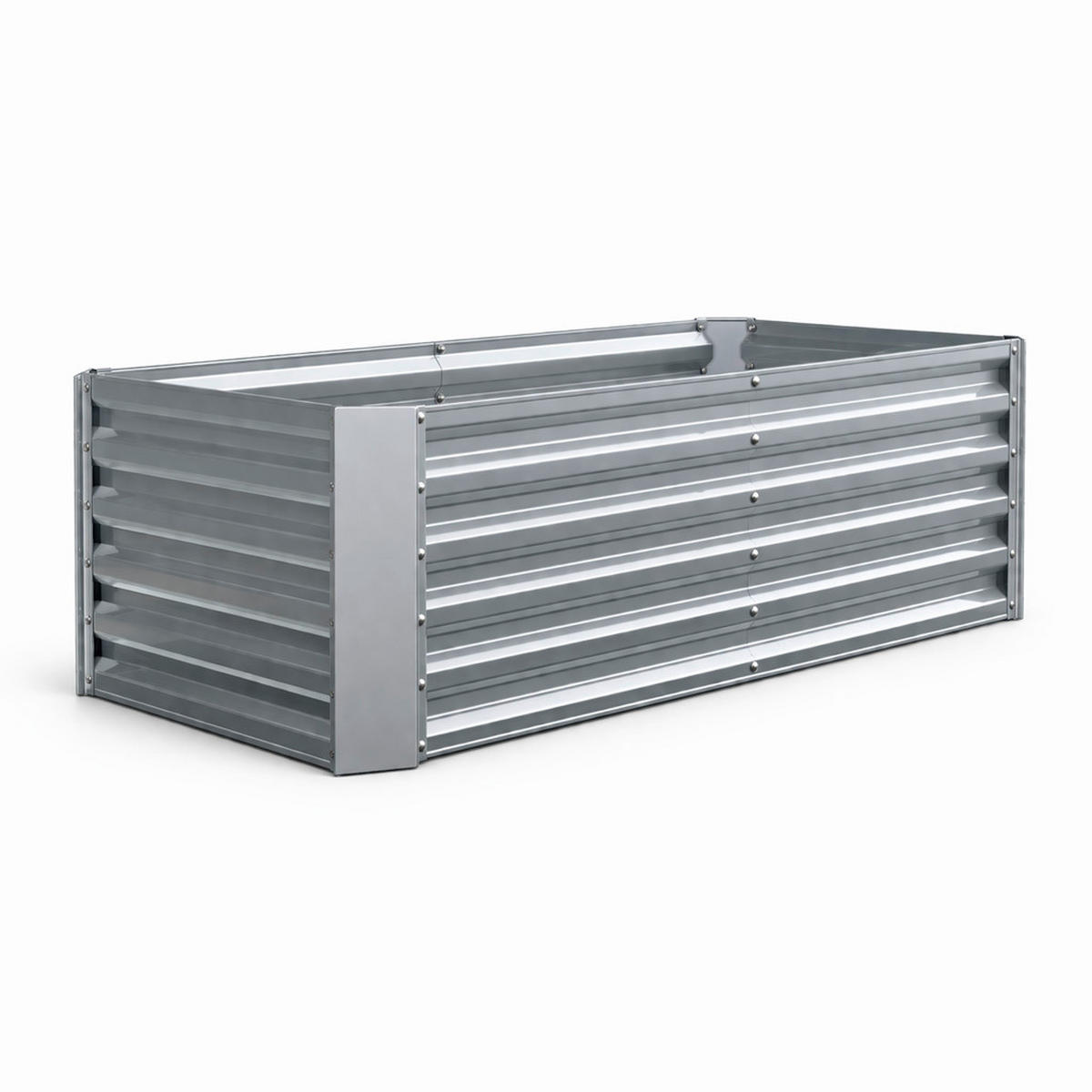 HOCHBEET - Silberfarben, Modern, Metall (180/57/90cm)
