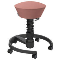 BÜROHOCKER 55/45,66/55 cm  - Schwarz/Rosa, Basics, Kunststoff/Textil (55/45,66/55cm) - Aeris
