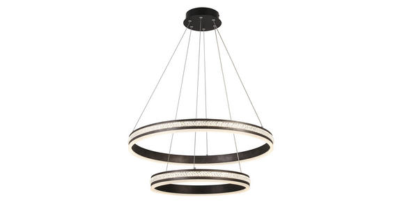 LED-HÄNGELEUCHTE 60/120 cm - Schwarz, Basics, Kunststoff/Metall (60/120cm) - Ambiente